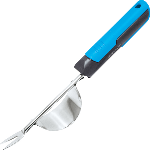 Stainless steel soil cultivator for loosening hard soil