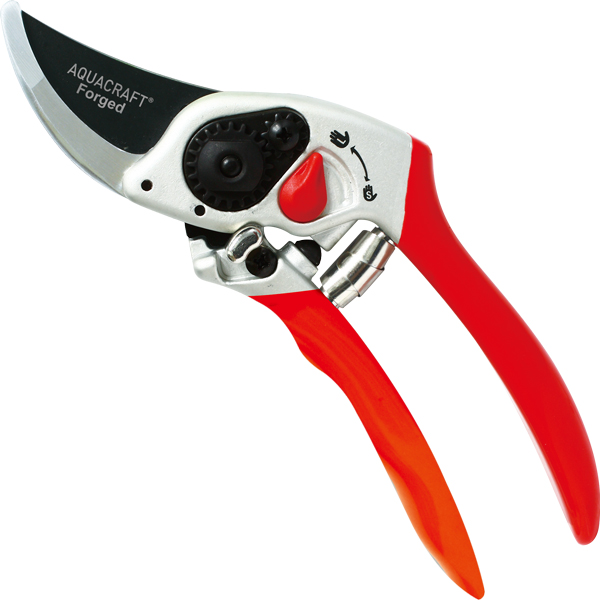 Professional pruner with SK5 blade and safety lock