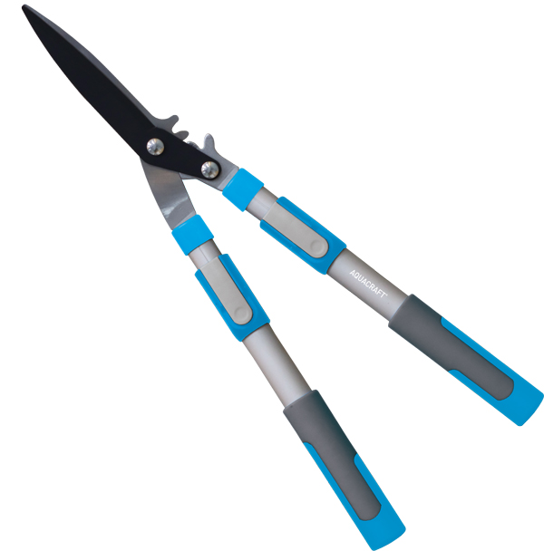 Telescopic aluminum pruning shears with gear mechanism