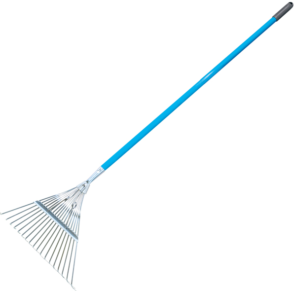 Heat-treated steel head garden tool with aluminum handle