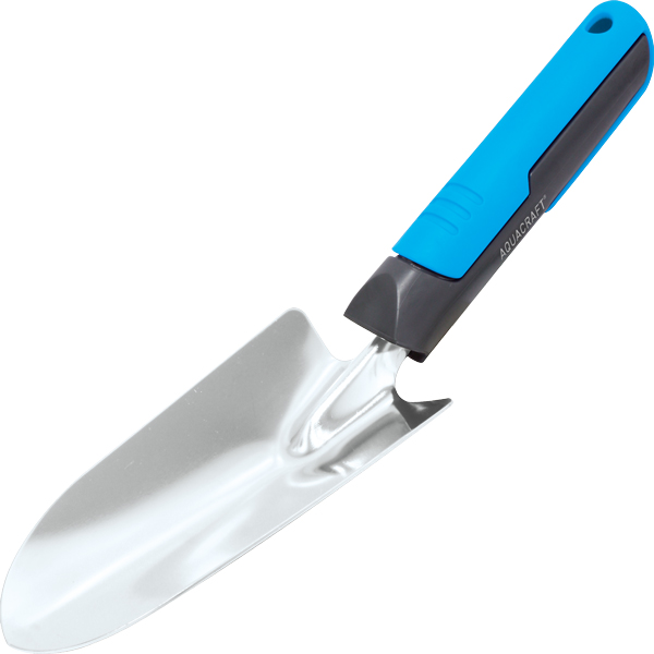 Stainless steel garden shovel for hard soil digging