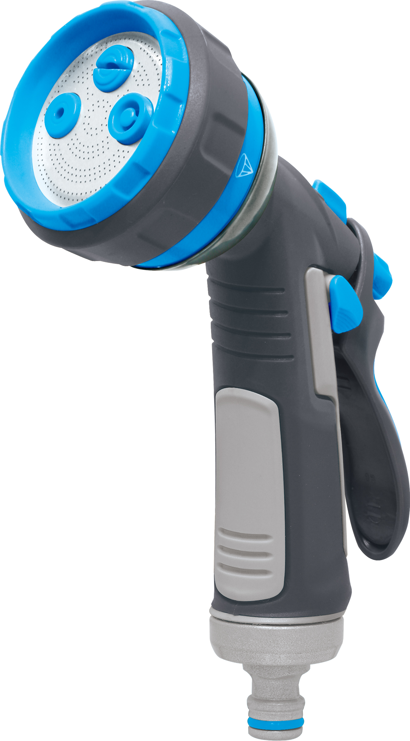 Metal garden spray gun with rubber coating and ergonomic handle