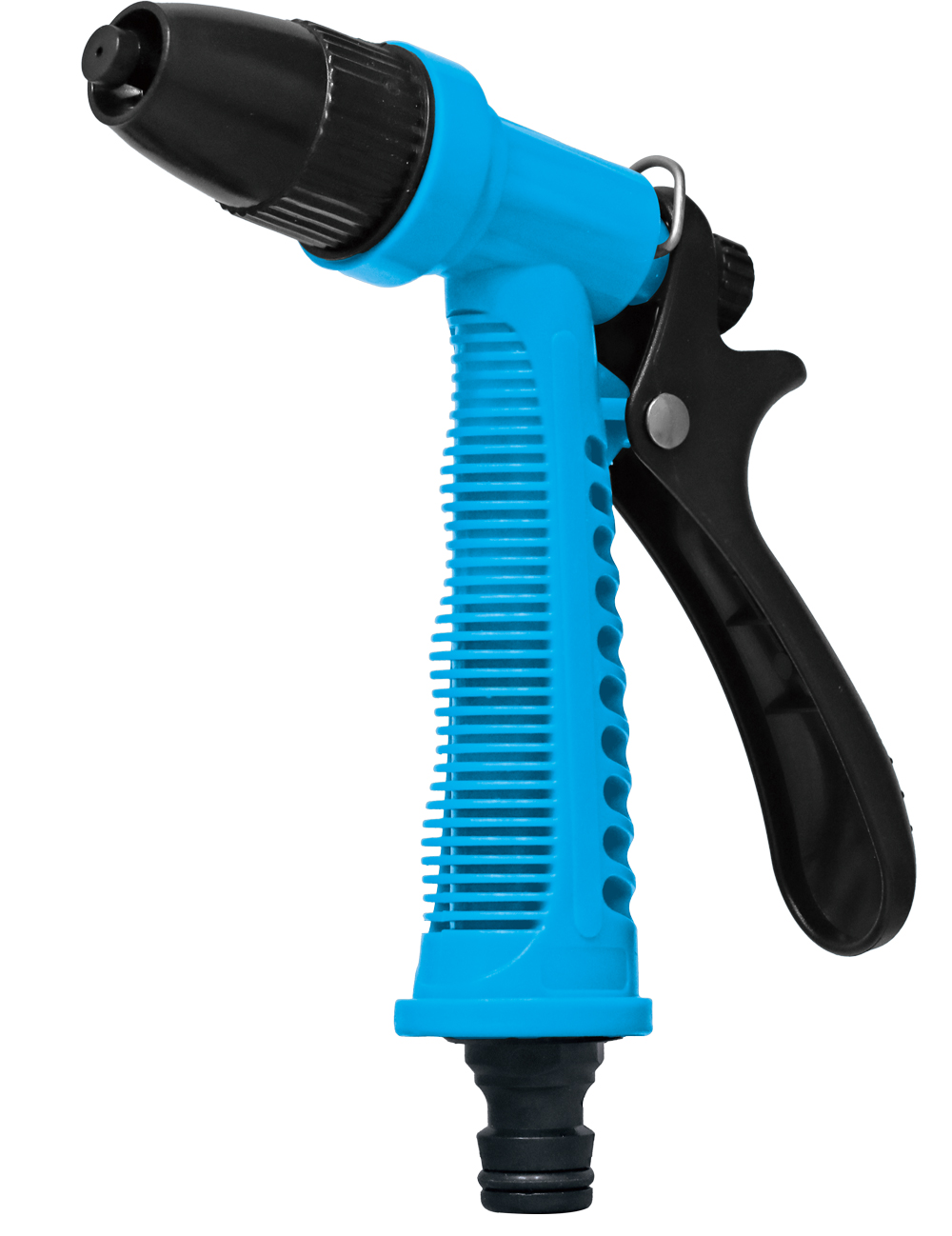 Adjustable garden hose nozzle with multiple spray patterns