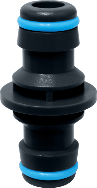 Garden hose connector for secure tap connection