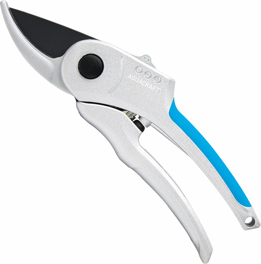 Adjustable bypass pruning shears for different hand sizes