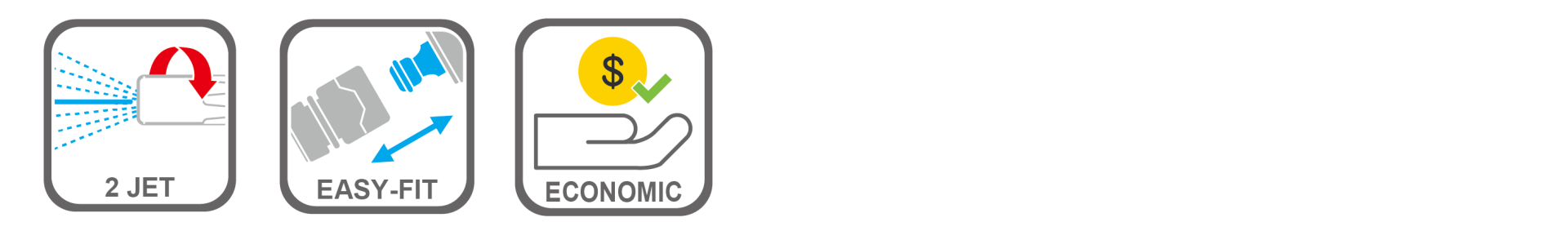 Adjustable garden hose nozzle from fine spray to direct stream