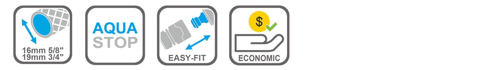 Garden hose connector for secure tap connection