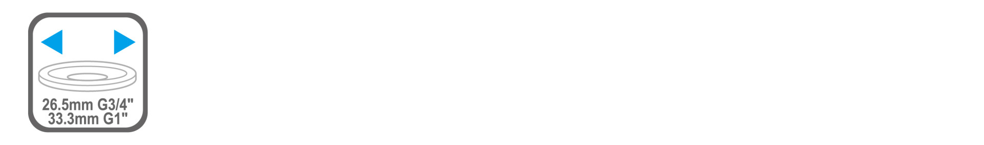 Hose seal set with 3 O-rings for standard shanks