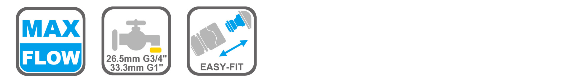 Durable plastic hose connector for garden use