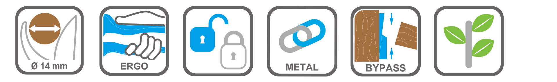 Professional garden pruner with ergonomic soft grip