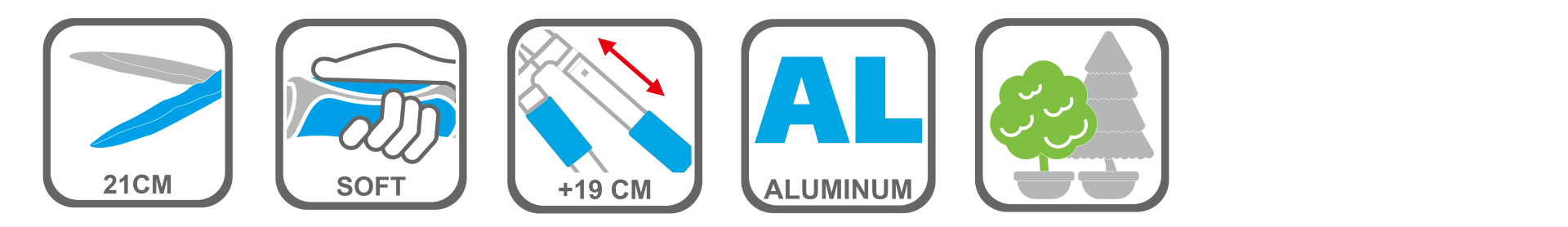 Long reach garden pruner with 40% power boost system