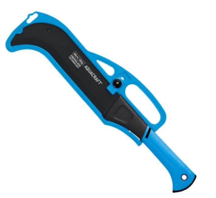 Tempered steel outdoor knife with lightweight sheath